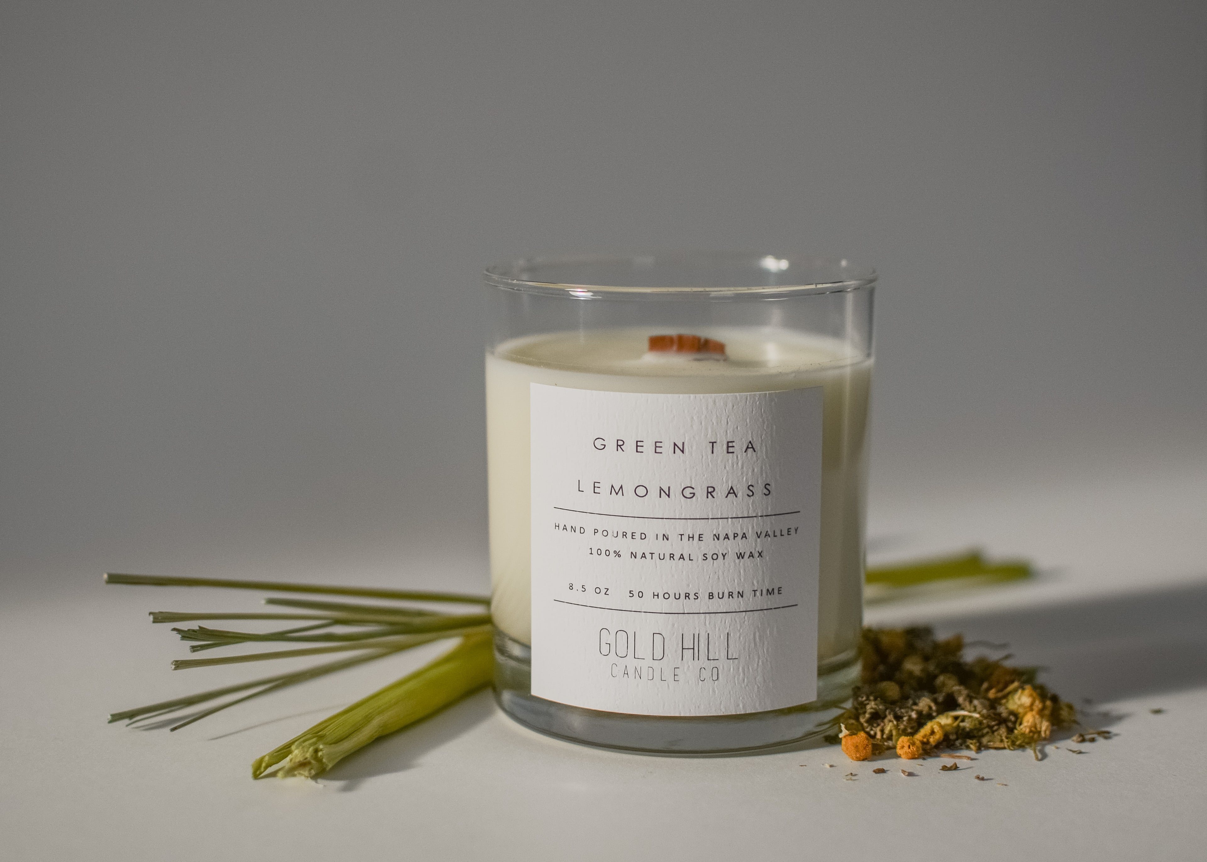 Green Tea & Lemongrass Soy Candle image 0