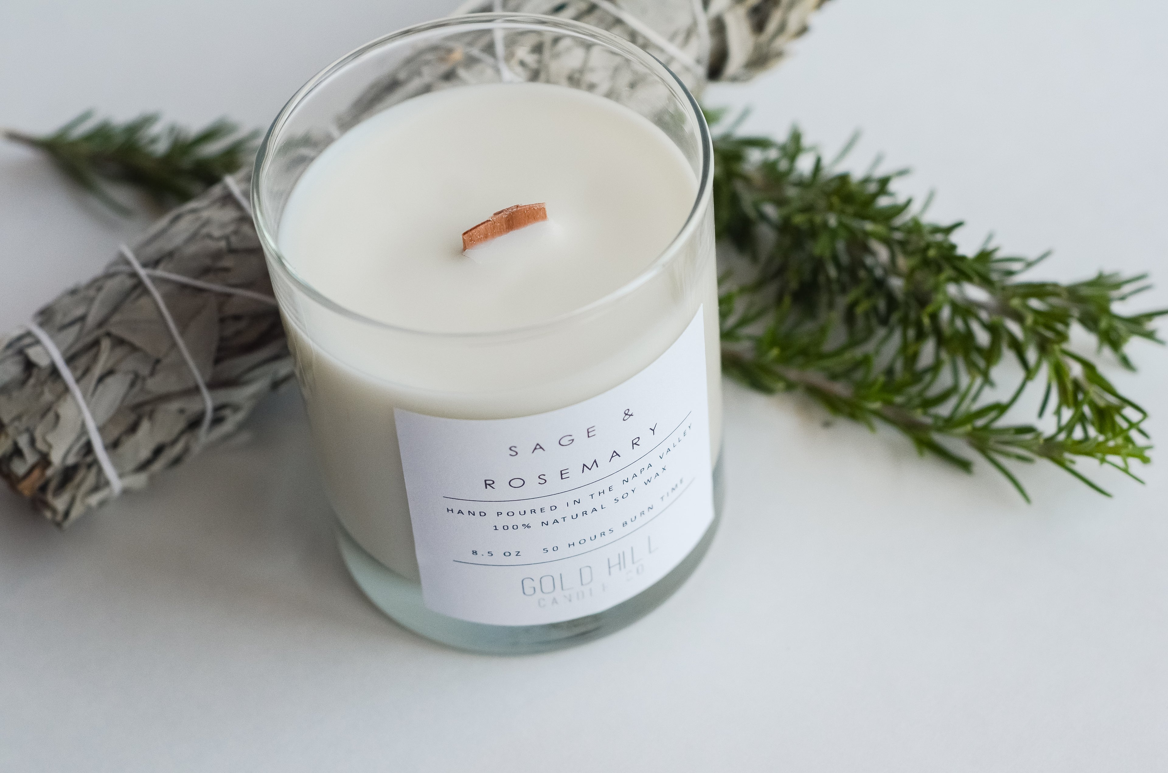Sage & Rosemary Soy Candle image 1