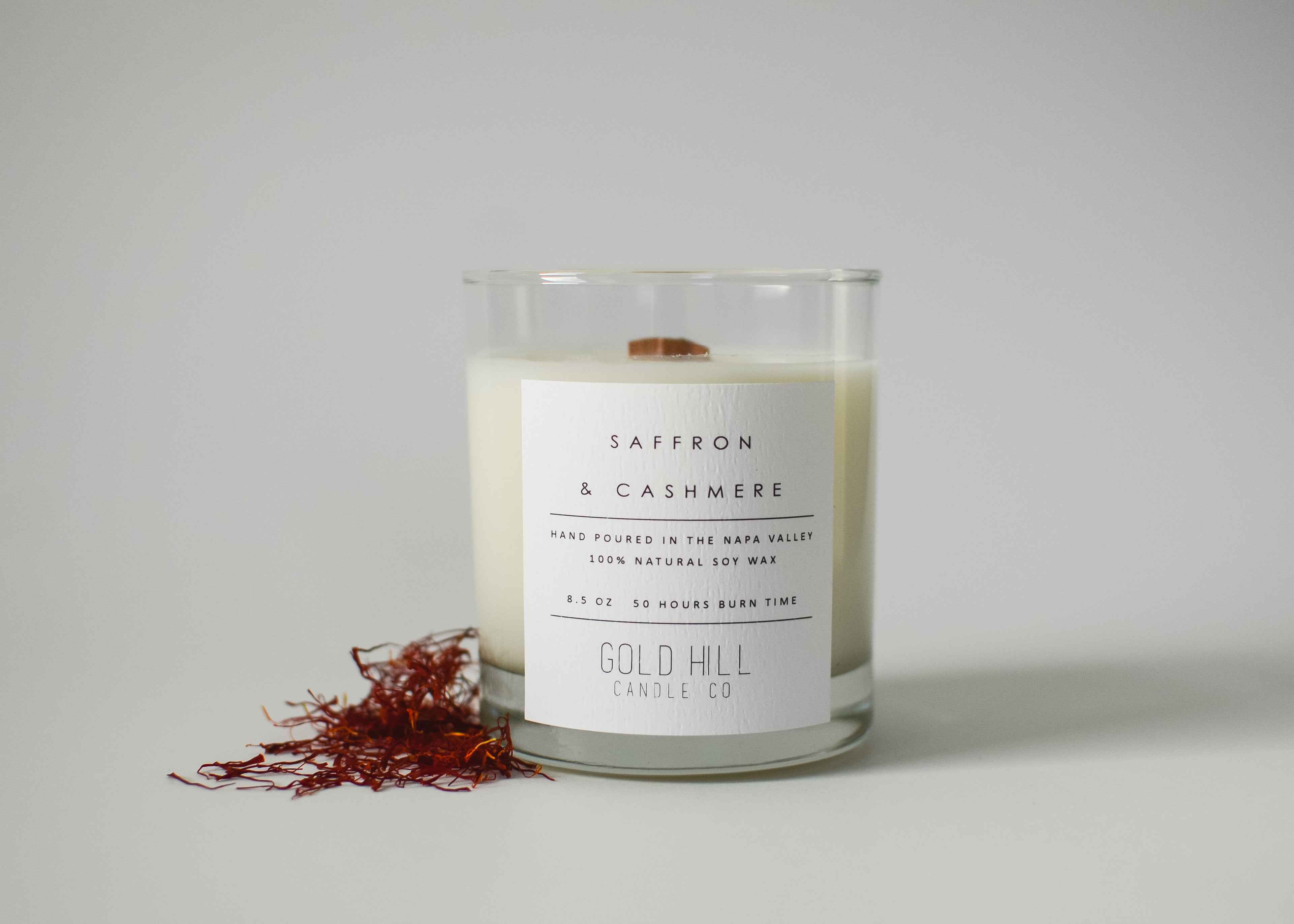 Saffron & Cashmere Soy Candle image 0