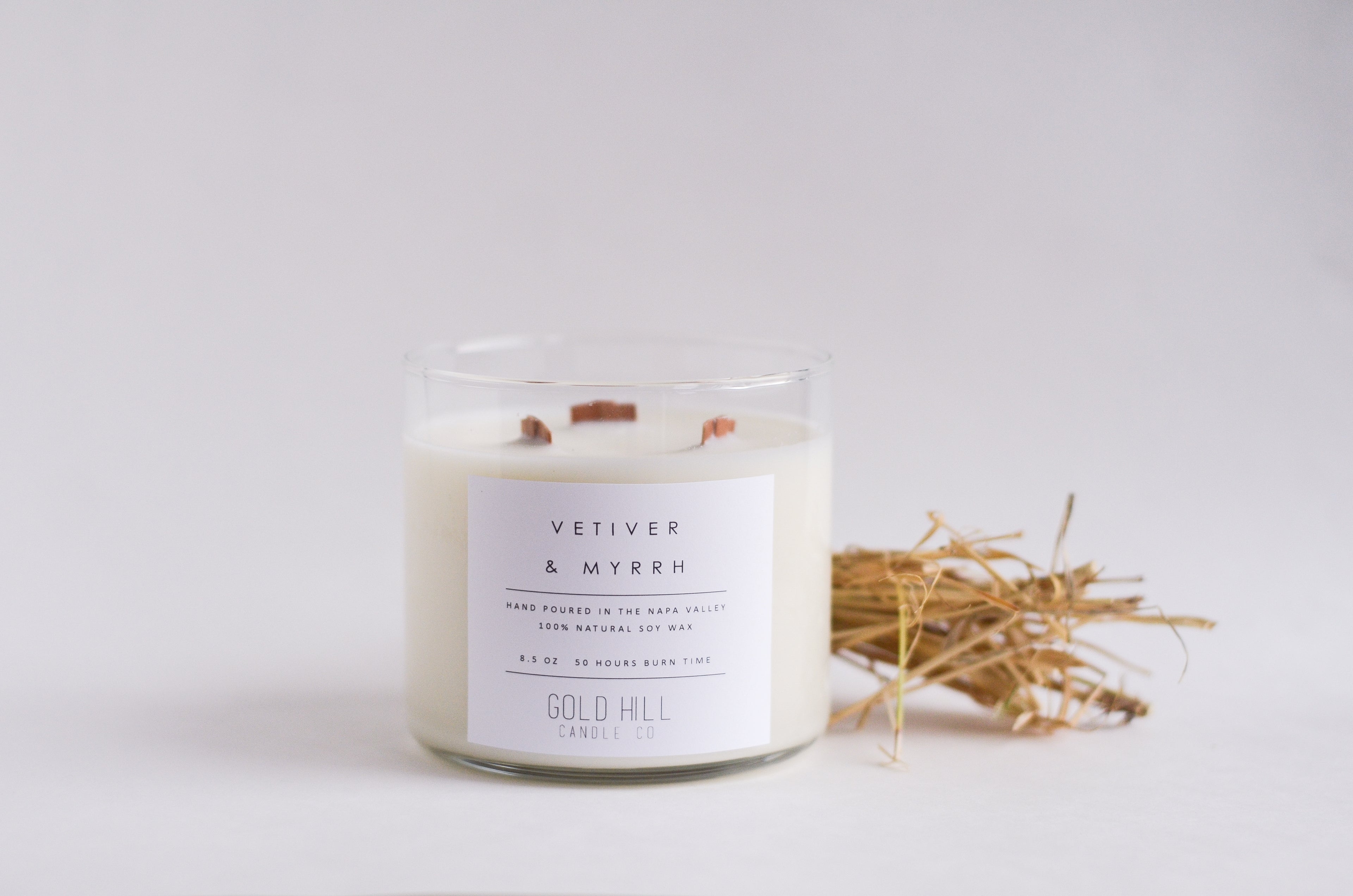 Vetiver & Myrrh 3 Wick Soy Candle image 0